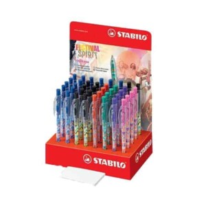 STATIONERY STABILO RETRACTABLE BALLPEN RED