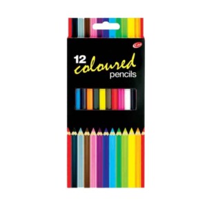 STATIONERY COLOURED PENCILS 12 PACK