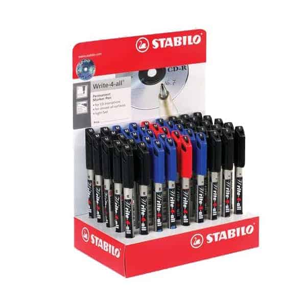 Permanent marker STABILO Write-4-all Fine - blue