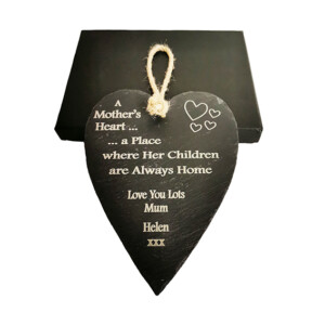 Engraved Mothers Heart Slate