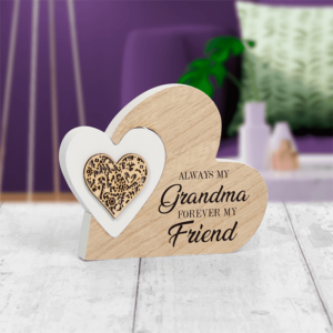 Sentiments Grandma Heart Plaque