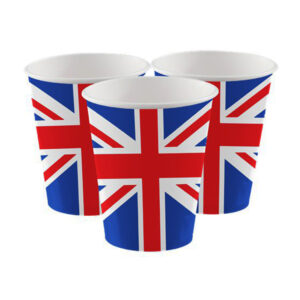 Union Jack 9oz Paper Cups