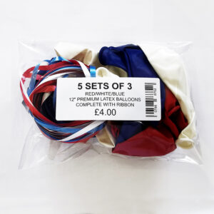 5 Sets Red/White/Blue Balloons